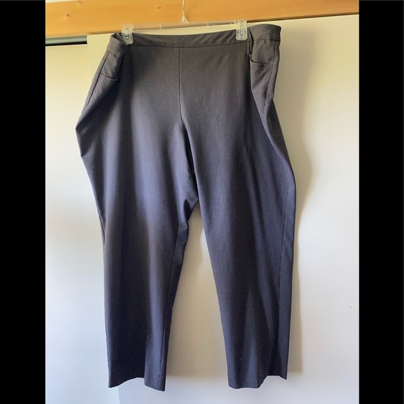 Roz & Ali Pants - Roz & Ali gray dress pants 24w